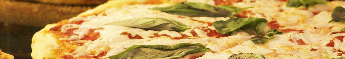 Eating Italian Pizza at Mama Rosa's Cucina & Pizzeria restaurant in Bayonne, NJ.